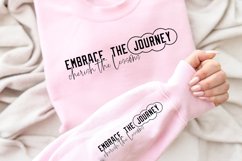 Embrace The Journey Sleeve SVG, Motivational SVG Design Product Image 2