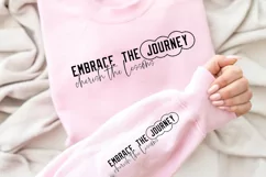 Embrace The Journey Sleeve SVG, Motivational SVG Design Product Image 2