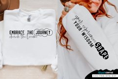 Embrace The Journey Sleeve SVG, Motivational SVG Design Product Image 1