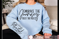 Embrace the journey trust the process Sleeve Svg Design Product Image 3