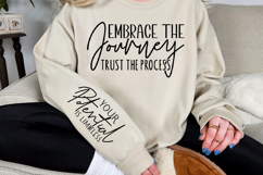 Embrace the journey trust the process Sleeve Svg Design Product Image 2