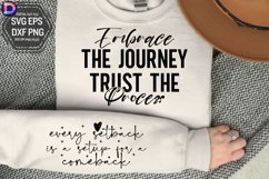 Embrace the journey trust Sleeve SVG, Inspirational SVG Product Image 1