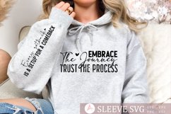 Embrace the journey trust the process Sleeve SVG Design Product Image 1