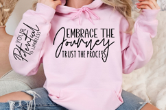 Embrace the journey trust the process Sleeve Svg Design Product Image 1