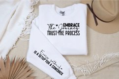 Embrace the journey trust the process Sleeve SVG Design Product Image 2