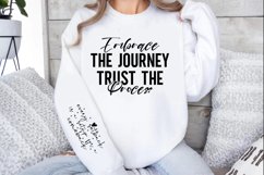 Embrace the journey trust Sleeve SVG, Inspirational SVG Product Image 2