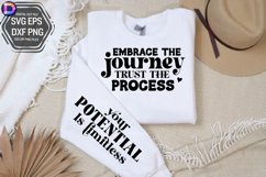 Embrace the journey trust the process Sleeve SVG Product Image 3