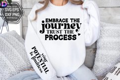 Embrace the journey trust the process Sleeve SVG Product Image 2