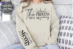 Embrace the process Sleeve SVG, Motivational Sleeve SVG Product Image 2
