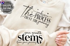 Embrace the process Sleeve SVG, Motivational Sleeve SVG Product Image 1