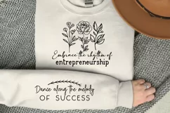 Embrace the rhythm of entrepreneurship Sleeve SVG Product Image 1