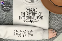 Embrace the rhythm of entrepreneurship Sleeve SVG Product Image 1