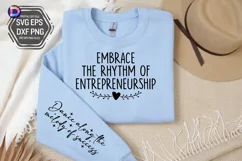 Embrace the rhythm of entrepreneurship Sleeve SVG Product Image 2