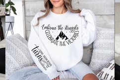 Motivational Sleeve SVG Bundle,Positive Message Apparel SVG Product Image 4