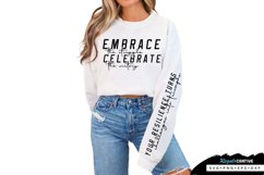 Embrace The Struggle Sleeve SVG, Inspirational SVG Design Product Image 1