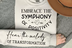 Embrace The Symphony Of Positivity SVG, Sleeve SVG Design Product Image 1