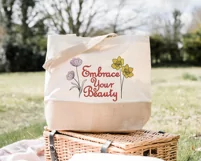 Embrace your beauty embroidery design, wildflowers design Product Image 4
