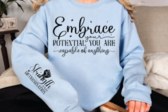 Embrace Your Potential You Are Sleeve SVG Design Product Image 2