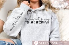 Embrace Your Uniqueness You Are Special Sleeve SVG Product Image 1