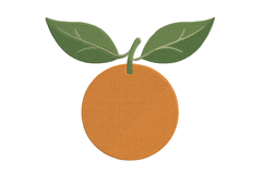 Embroidery orange citrus Design Product Image 1