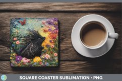 GorgeousEmbroider Square Coaster design.