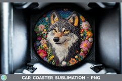 GorgeousEmbroider Car Coaster design.