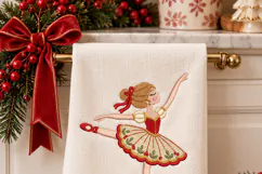 Nutcracker Ballerina Christmas Machine Embroidery Design Product Image 3