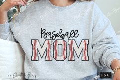 Embroidered Baseball Mom Chenille Patch PNG | Baseball PNG Product Image 2