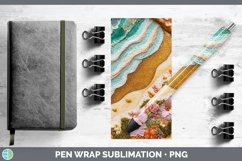 GorgeousEmbroidered Pen Wrap design.