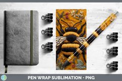 GorgeousEmbroidered Pen Wrap design.