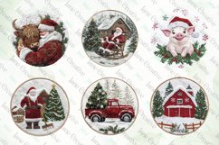 Embroidered Christmas Farm Ornament Bundle Product Image 4