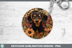 GorgeousEmbroidered Keychain design.