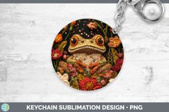 GorgeousEmbroidered Keychain design.