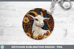 GorgeousEmbroidered Keychain design.