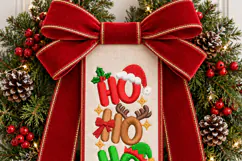 Ho Ho Ho Xmas Machine Embroidery Design Product Image 6