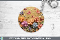 GorgeousEmbroidered Keychain design.