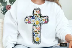 Floral Embroidered John 3:16 PNG | Christian PNG Product Image 1