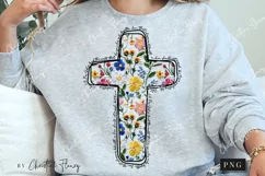 Floral Embroidered John 3:16 PNG | Christian PNG Product Image 2