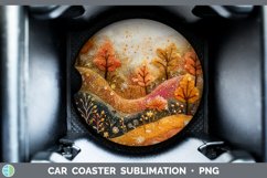 GorgeousEmbroidered Car Coaster design.