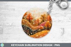 GorgeousEmbroidered Keychain design.