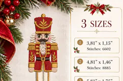 Nutcracker Christmas Machine Embroidery Design Product Image 2
