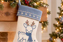 Reindeer Xmas Embroidery design Product Image 2