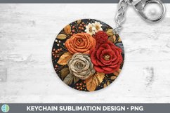 GorgeousEmbroidered Keychain design.