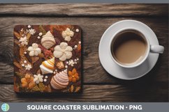 GorgeousEmbroidered Square Coaster design.