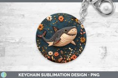 GorgeousEmbroidered Keychain design.