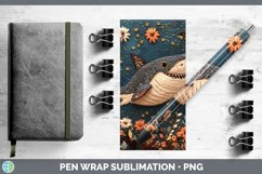 GorgeousEmbroidered Pen Wrap design.
