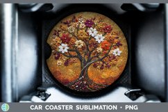 GorgeousEmbroidered Car Coaster design.