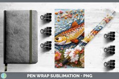 GorgeousEmbroidered Pen Wrap design.