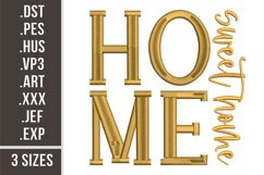 Home Sweet Home | Embroidery Design Product Image 1