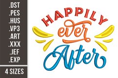 Happily Ever After | Embroidery Design Product Image 1